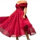thumbnail image 1 of Vestido Largo formal Fridja con escote en V y un hombro color sólido para mujer Talla S M L XL, 1 of 8