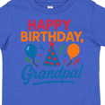 thumbnail image 4 of Inktastic Happy Birthday Grandpa Party Hat Balloons Boys or Girls Toddler T-Shirt, 4 of 5