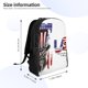 thumbnail image 4 of Fotbe Patriotic Skull Art Mochila de Viaje para Laptop, Mochila Ejecutiva Delgada y Resistente 15.6", 4 of 8