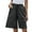 Black, variant on Odeerbi Cotton Linen Shorts For Women Trendy 2025 Casual Drawstring Shorts Lacing Solid Color Shorts with Pocket Mint Green