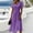 Purple plus size wrap midi dress a1, variant on Women Plus Size V Neck Short Sleeve High Low Wrap Midi Dress Casual Elegant Travel Flowy Summer Dresses, Purple S