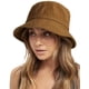 thumbnail image 1 of Gorro de pescador FURTALK de algodón lavado para mujer, color naranja oscuro, 1 of 8