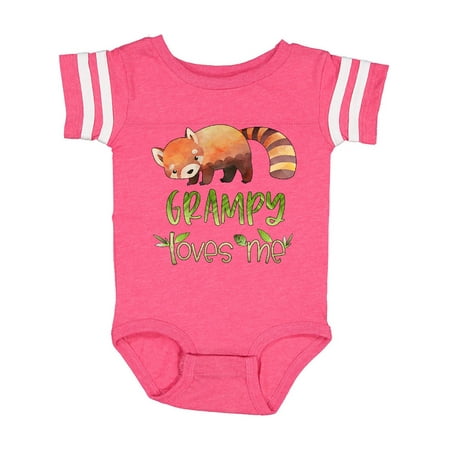 

Inktastic Grampy Loves Me Cute Red Panda Gift Baby Boy or Baby Girl Bodysuit