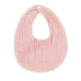 thumbnail image 2 of BRGZLK Baby Muslin Bib Toddler Snap Cotton Saliva Towel Burping Adjustable Bandana Newborn Unisex Pink Free Size, 2 of 4