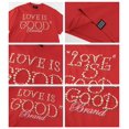 thumbnail image 6 of Unisex Cotton T-Shirt with Pearl Embellishment And “Love Is Good” Pattern, Sizes: S-XL, 6 of 11