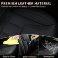 thumbnail image 4 of Florich Full Set Car Seat Covers, Luxury Faux Leather Seat Protectors, Automotive Seat Cushions Universal Fit for Most 5 Seats Vehicles, Black, 4 of 9