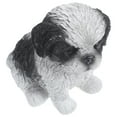 thumbnail image 6 of Huaq Home Furnishings Decorations Resin Simulation Puppy Cute Shih Tzu Dog Ornaments (Little Shih Tzu Puppy (Black)), 6 of 6