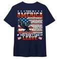 thumbnail image 5 of FLAGWIX Retro American Flag US Veteran Shirt, This Is A America, If You Don't Like It LEAVE HTT91HVN, 5 of 6