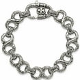 thumbnail image 4 of Stainless Steel Antiqued And Polished 8.5In Infinity Symbol Bracelet (8.5 X 15) Made In China -Jewelry By Sweet Pea, 4 of 8
