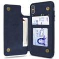 thumbnail image 4 of CoverON Apple iPhone XS Max (6.5") Wallet Case, Daytripper Series Slim Fit Vegan Leather Credit Card Holder Phone Cover, 4 of 7