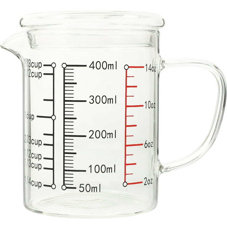 300ml Glass Cup With Scale, High Temperature Resistant