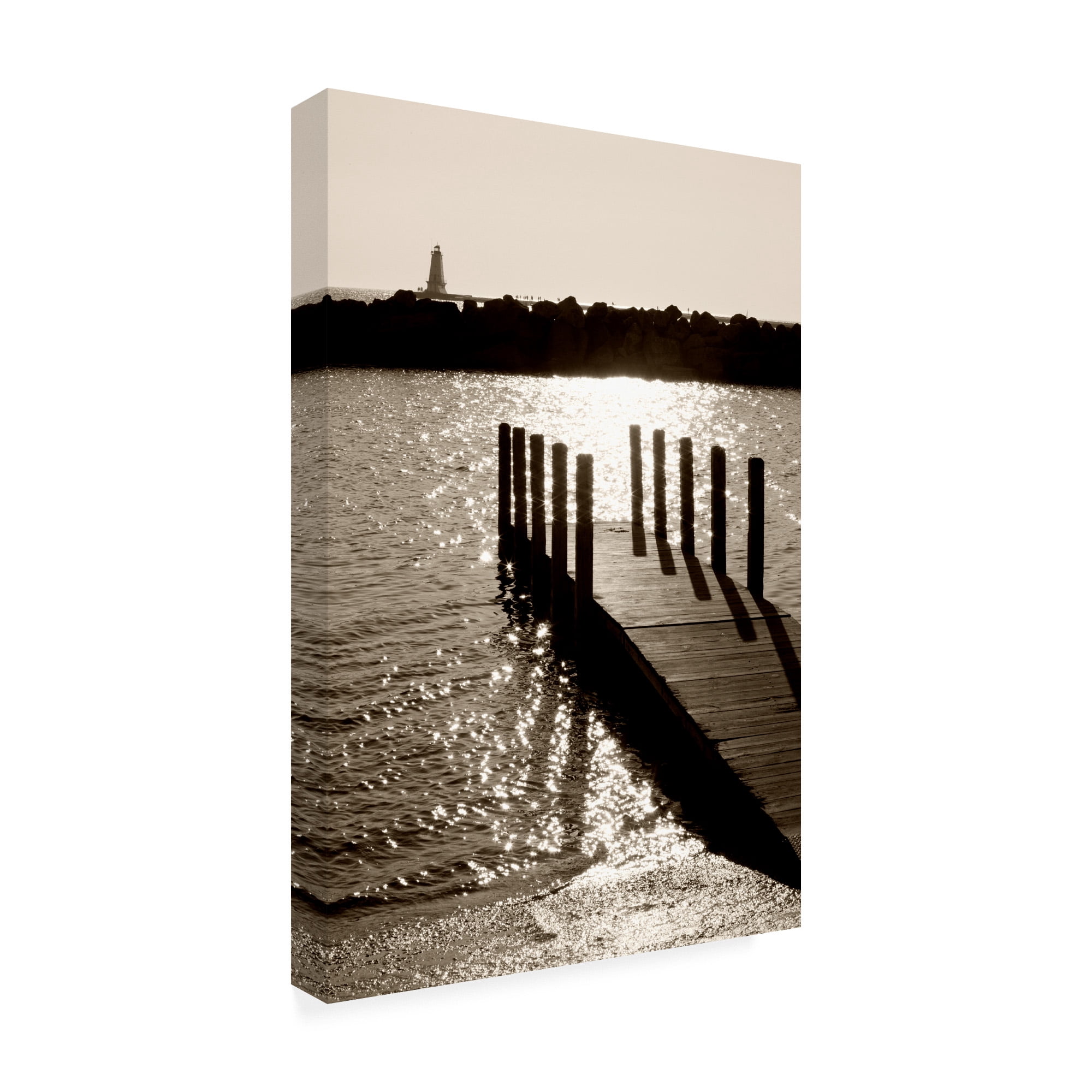 Trademark Fine Art 'Ludington Lighthouse Ir Vertical' Canvas Art by Monte Nagler