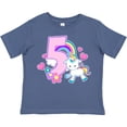 thumbnail image 3 of Inktastic I Am Five Years Old with Unicorn and Hearts Girls Toddler T-Shirt, 3 of 5
