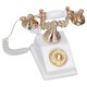thumbnail image 4 of Mini téléphone pour maison de poupée, modèle de simulation rétro, modèle de téléphone vintage européen, décoration pour maison de poupée 1:12, blanc, 4 of 4