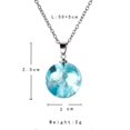 thumbnail image 4 of Chic Transparent Resin Rould Ball Moon Pendant Necklace Women Blue Sky White Cloud Chain Necklace Fashion Jewelry Gifts for Girl, 4 of 5