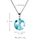 thumbnail image 4 of Chic Transparent Resin Rould Ball Moon Pendant Necklace Women Blue Sky White Cloud Chain Necklace Fashion Jewelry Gifts for Girl, 4 of 5