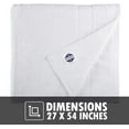 thumbnail image 3 of Soft Textiles Bath Towels Set of 4 – 100% Cotton White Bath Towels 27 x 54 Inches, Soft & Absorbent Body Towels for Bathroom, Spa & Gym, Quick Drying Luxury Towels for Shower & Everyday Use, 3 of 6