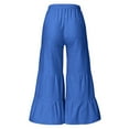 thumbnail image 5 of Clearance under 10.00 Wide Leg Sweatpants Women Women's Solid Color High-waist Loose Women's Wide Leg Pants, 5 of 7