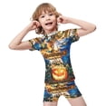 thumbnail image 4 of Goosebumps Boys 2-Piece Swimsuit Set, Short Sleeve Rash Guard & Swim Trunks, 4 of 7