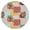 Floral, variant on Fitted Tablecloth with Farmhouse Floral and Bee Illustration, Waterproof Elastic Cover for Round Tables, Wipeable for Daily Use