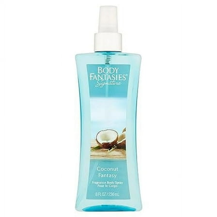 Body Fantasies Signature Coconut Fantasy Fragrance Body Spray, 8 Oz..