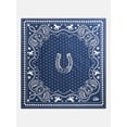 thumbnail image 3 of Kacey Lee Unisex Bandana Set with Oval Concho, Blue, 3 of 3
