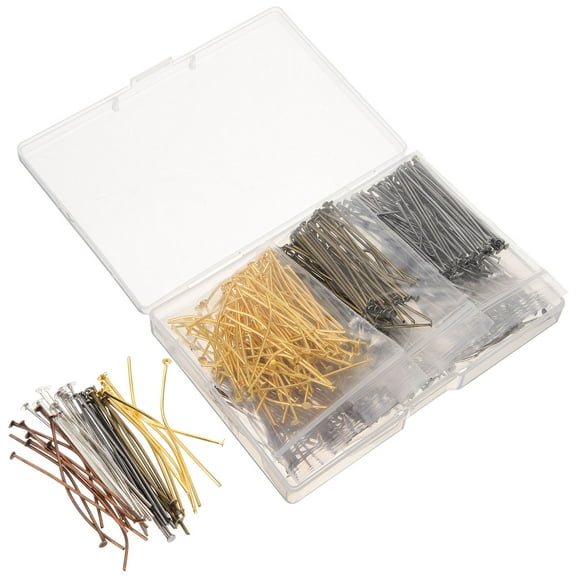 Pin Head Pins for Jewelry Making Bead Metal Wire Headpins DIY Accessories 600 Pcs