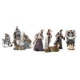thumbnail image 4 of Juego de belén de 12 piezas, incluye figuras decorativas familiares de resina y juguetes de animales para estatuas de regalo, decoración navideña del hogar, 4 of 4