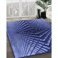 thumbnail image 3 of Ahgly Company Machine Washable Indoor Rectangle Transitional Sky Blue Area Rugs, 5' x 8', 3 of 7