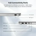 thumbnail image 5 of HP 17 inch Laptop, AMD Ryzen 5 7430U Processor, 8GB RAM, 512GB SSD, 17.3" 250 Nits FHD IPS Display, Webcam, Wi-Fi 6, Numeric Pad, Windows 11 Pro Computer PC for Business & Students, 5 of 8