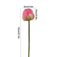 thumbnail image 2 of Simulation Pink Lotus Water Lily - Artificial Decorative Flower for Buddha Hall, Dining Table, TV Cabinet, Fish Tank - Lifelong Realistic Silk Flowers for Weddings, Gifts & Home Decor, 2 of 6