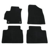 Ikon Motorsports Nylon Car Floor Mats Compatible with 2021-2025 Hyundai Elantra, OE Fitment Style Black Driver Passenger Car Carpets, Front Rear 4PCS Full Set