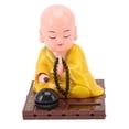 thumbnail image 6 of YUMILI Small Buddhist Monk Solar Ornaments Happy Buddha Statue Little Monk Decorative Ornaments Car Monk Statue Decoration(yellow), 6 of 8