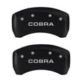 thumbnail image 5 of MGP 4 Caliper Covers Engraved Front & Rear Cobra Red finish silver ch Fits select: 2005-2009 FORD MUSTANG, 5 of 6