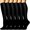 Black, variant on 6 Pairs Medical Sport Copper Compression Socks for Women & Men Circulation 15-20 mmhg is Best Support for Athletic Running Cycling, Nursing, Travel