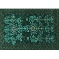 thumbnail image 1 of Ahgly Company Indoor Rectangle Persian Turquoise Blue Traditional Area Rugs, 5' x 7', 1 of 4