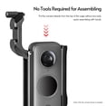 thumbnail image 2 of Andoer C-ONE X2 Aluminum Alloy Protective Cage Case Action Camera Rig with Cold Shoe Mount Universal 1/4-inch Thread Magnetic Action Camera Mount Replacement for Insta360 ONE X2, 2 of 9
