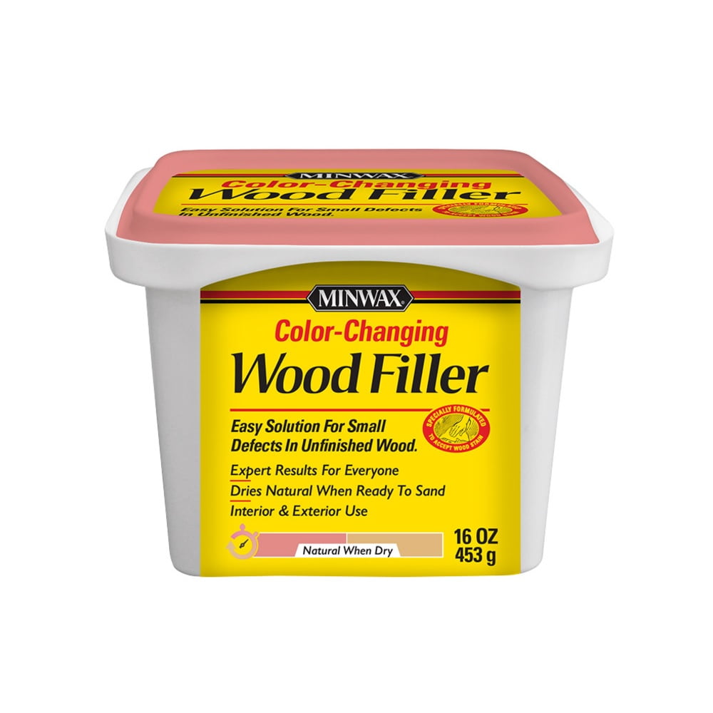 Minwax 448800000 colorchanging wood filler, Natural, 16 oz Walmart