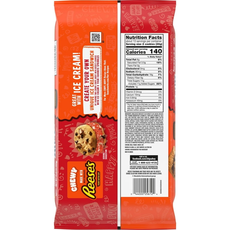 Chips Ahoy! Chewy Chocolate Chip Cookies with Reese's Peanut