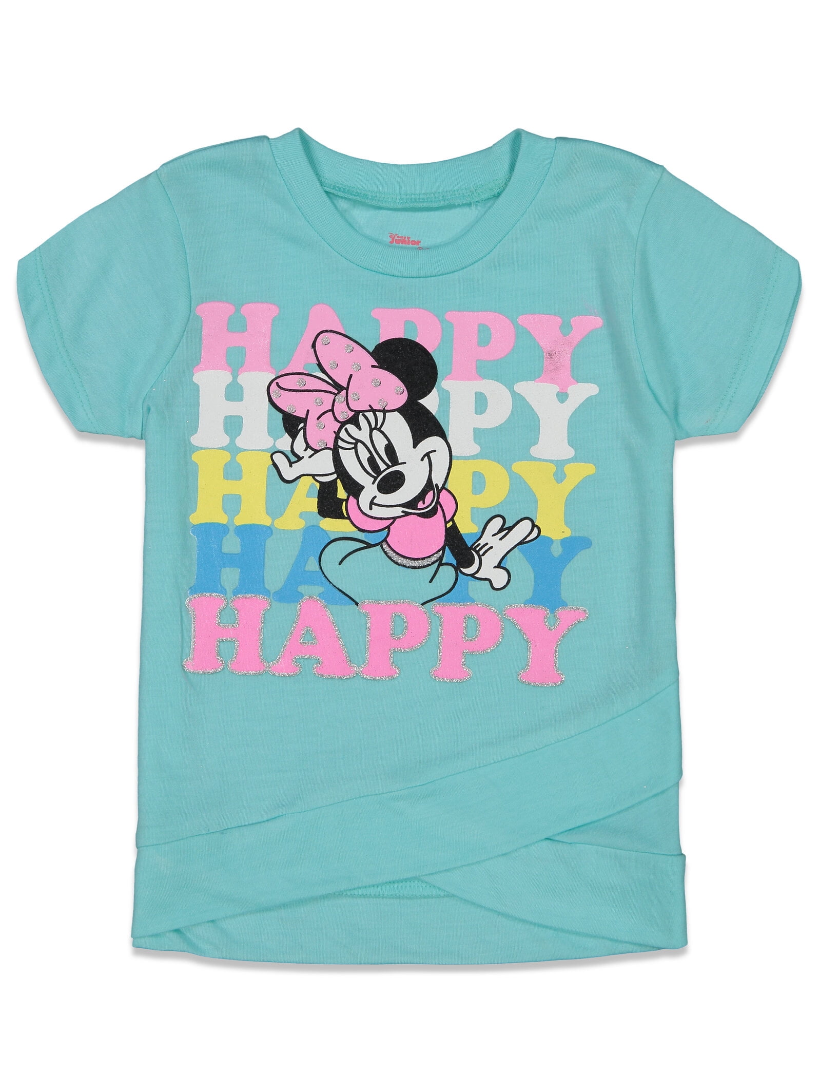 Disney Minnie Mouse Little Girls Crossover T-Shirt and Leggings Outfit Set Infant to Big Kid