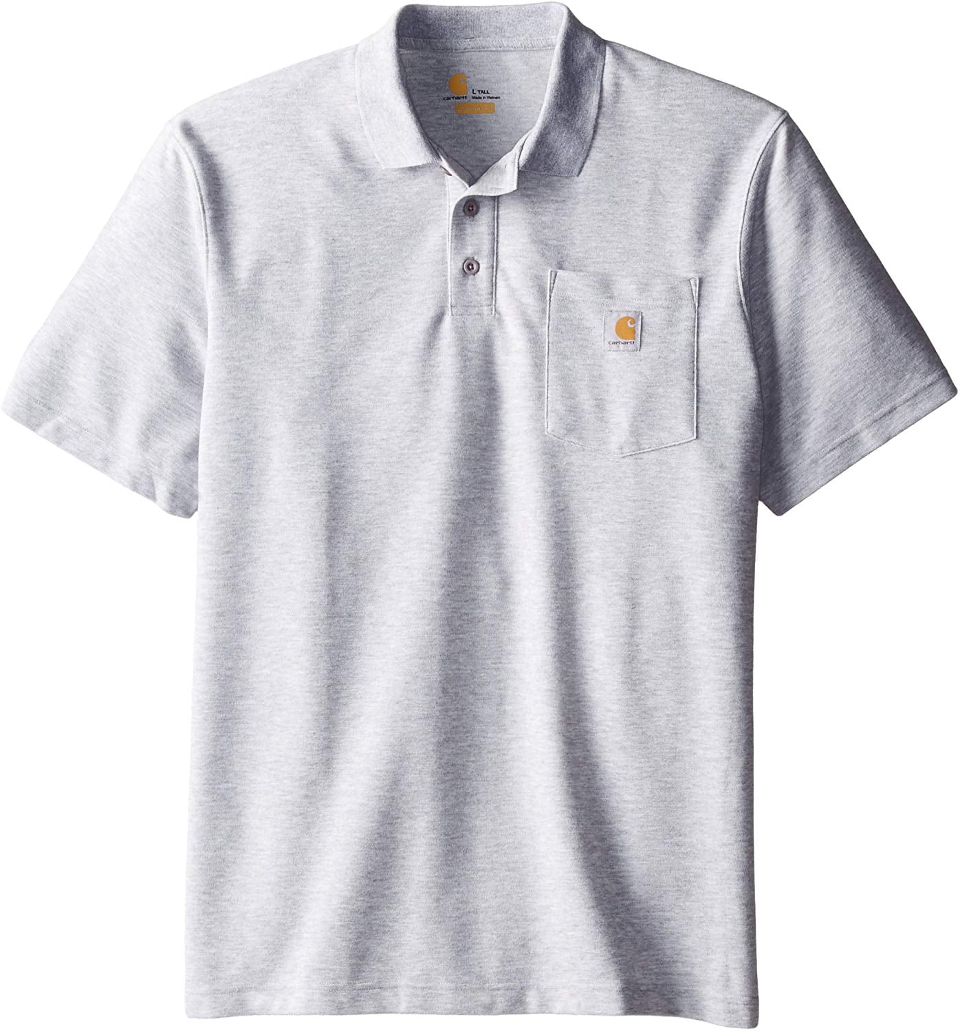 Pocket Polo Original Fit,Heather Grey 
