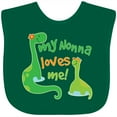 thumbnail image 3 of Inktastic My Nonna Loves Me Grandson Boys Baby Bib, 3 of 4