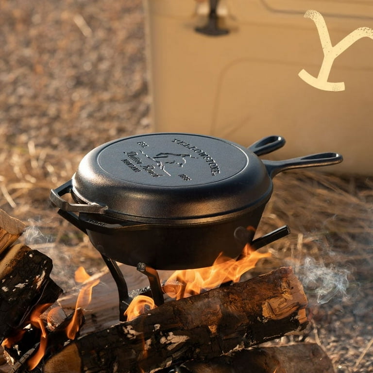 Lodge Cast Iron x Yellowstone™ 3.2 Quart Bucking Bronco Combo