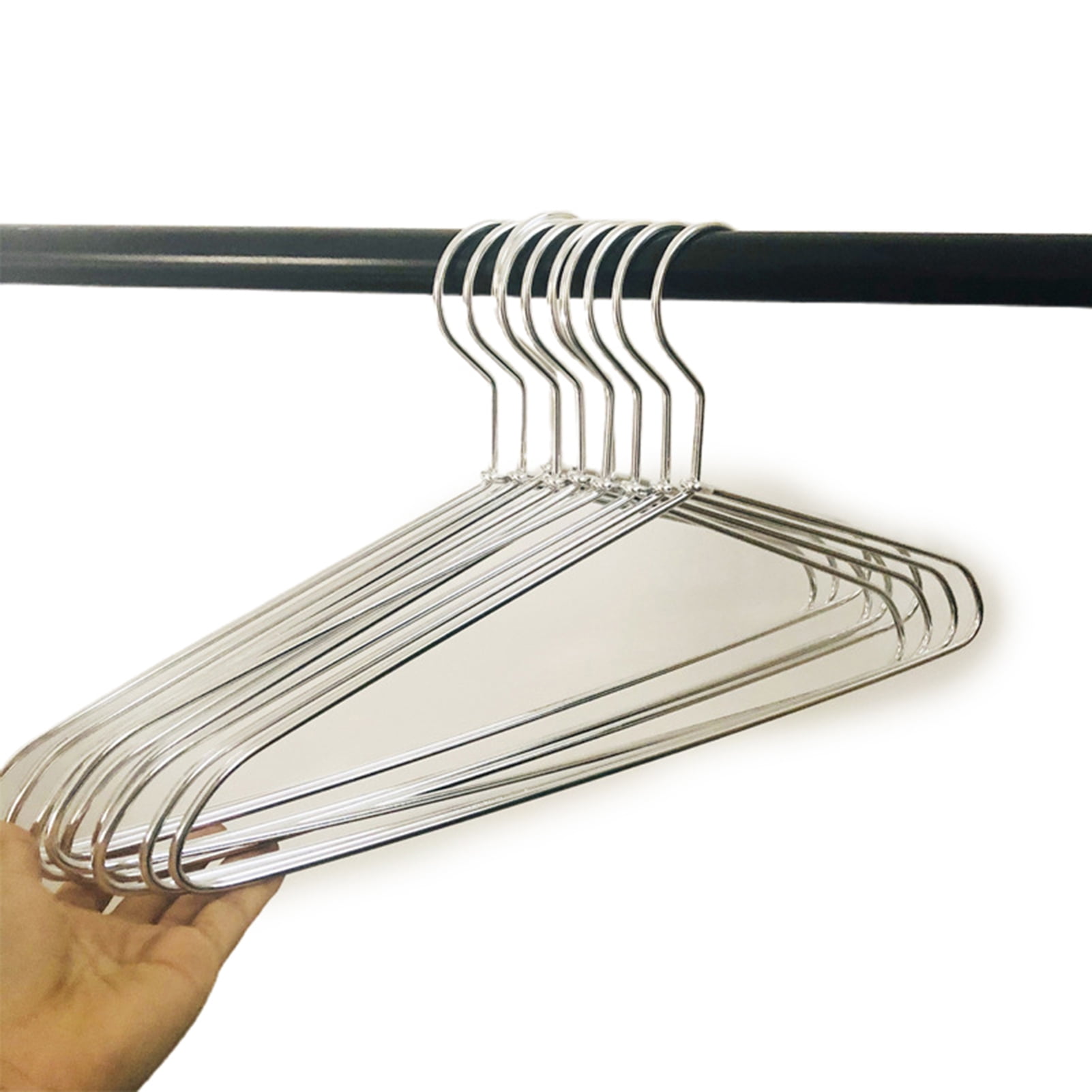 10 pcs Clothes Hangers Heavy Duty Metal Strong Non Slip Clothing Coat Hanger For Bedroom New Walmart