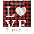 thumbnail image 6 of Valentine's Day Bed Skirt King Size 18 Inch Drop, LOVE Red Black Background Adjustable Elastic Dust Ruffles Bedskirt for King Bed Wrap Around Pleated Mattress Frame Cover, 6 of 9