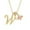 Gold, variant on Christmas Birthday Gifts for Women, Silver Initial Necklaces, Layering Round Letter Pendant, Necklaces, Personalized 3-Layering & Rose Pink Heart Necklaces, 26 Letter Ornaments A-Z (A)