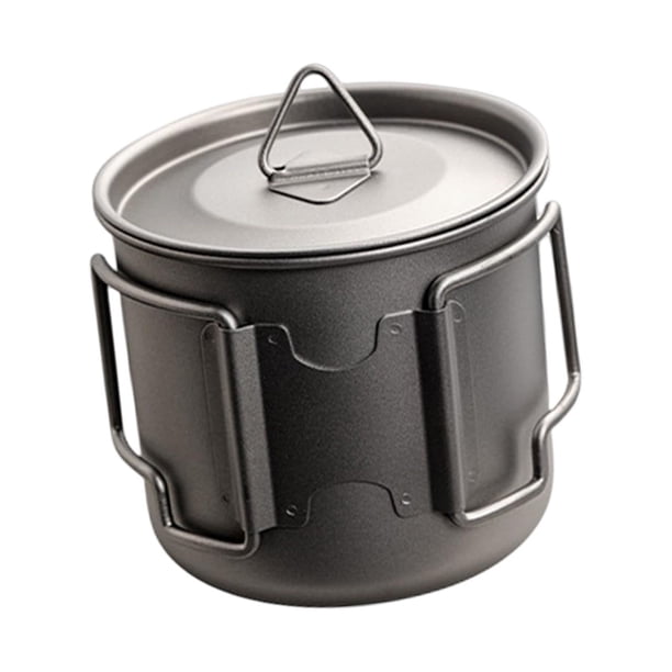 Mochilero de olla de titanio, taza de té de café, taza de agua de titanio, taza de té de titanio para 350ML