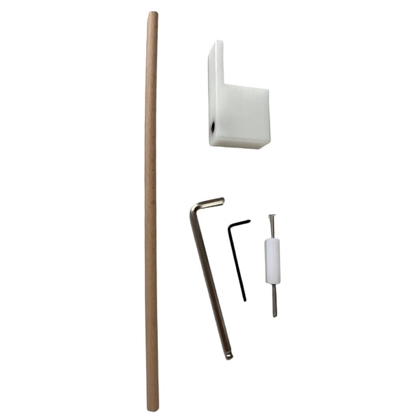 Juego de reparación de clavijas para puente de guitarra, accesorio compacto y portátil para instrumentos musicales. Blanco