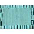 thumbnail image 1 of Ahgly Company Indoor Rectangle Abstract Light Blue Contemporary Area Rugs, 3' x 5', 1 of 4