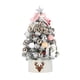 thumbnail image 3 of Mini árbol de Navidad DIY de 45 cm con decoración de mesa de luz, ramas artificiales Arco Rosa, 3 of 9
